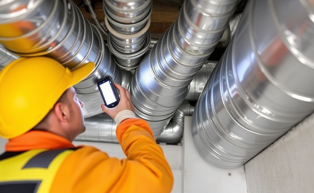 Duct inspection and repair for HVAC issues