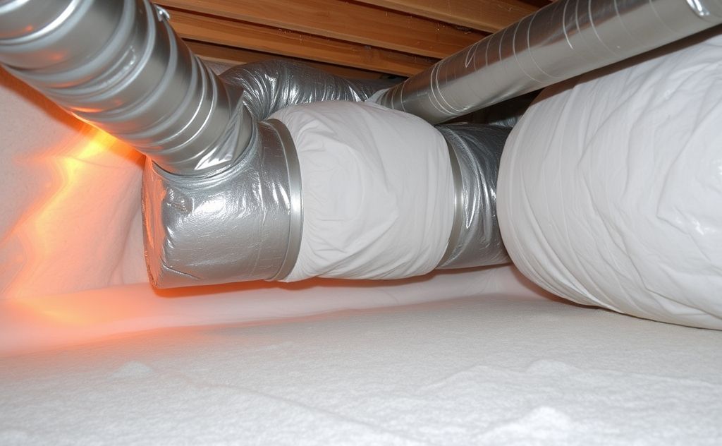 Duct insulation and its effect on heater efficiency