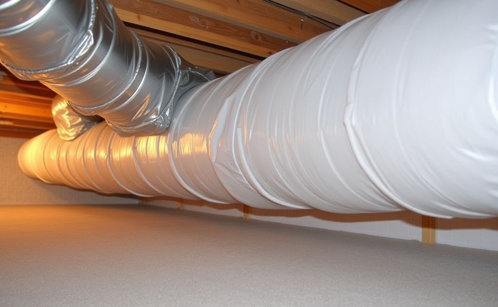 Duct insulation enhances heater energy efficiency