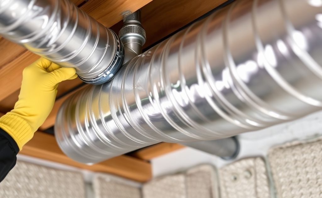 Duct maintenance for efficient home heating system