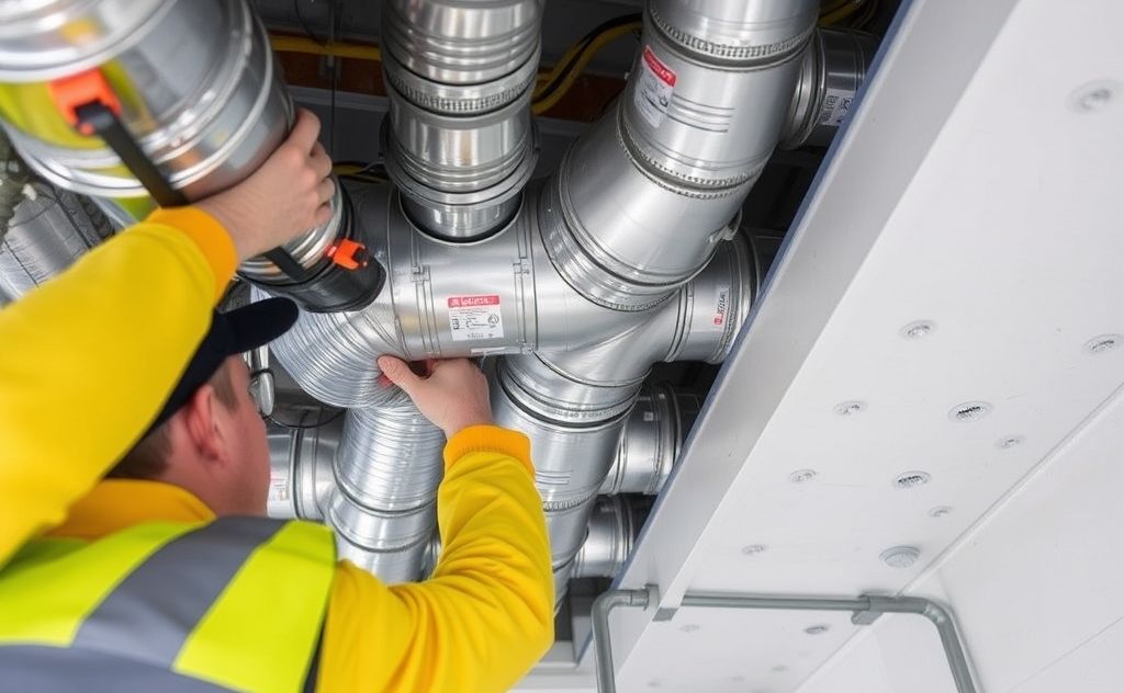 Ductwork inspection and cleaning for HVAC units