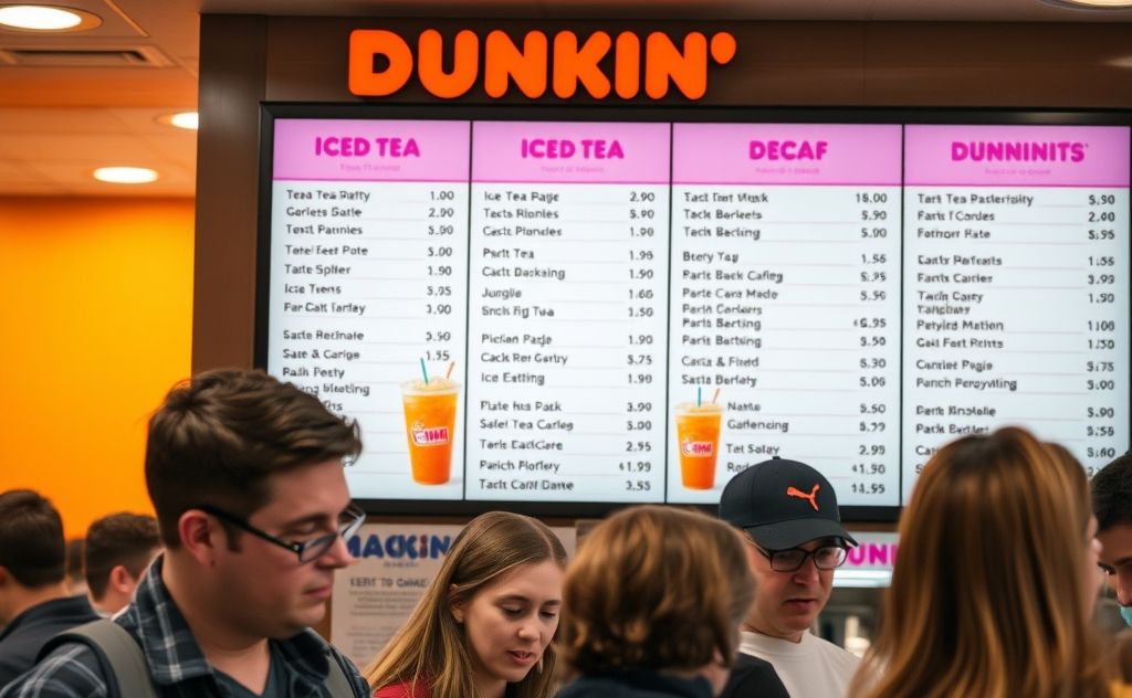 Dunkin lacks decaf iced tea options