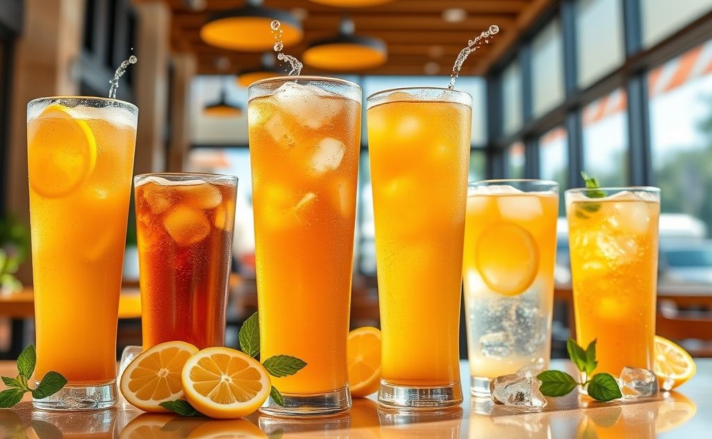 Dunkin's refreshing decaf iced tea options