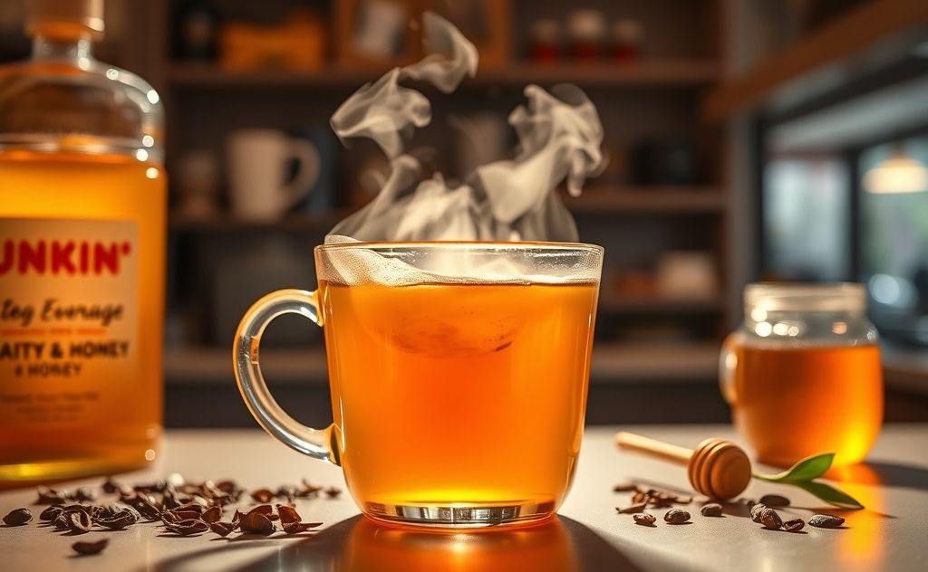 Dunkin's tea with honey option available now