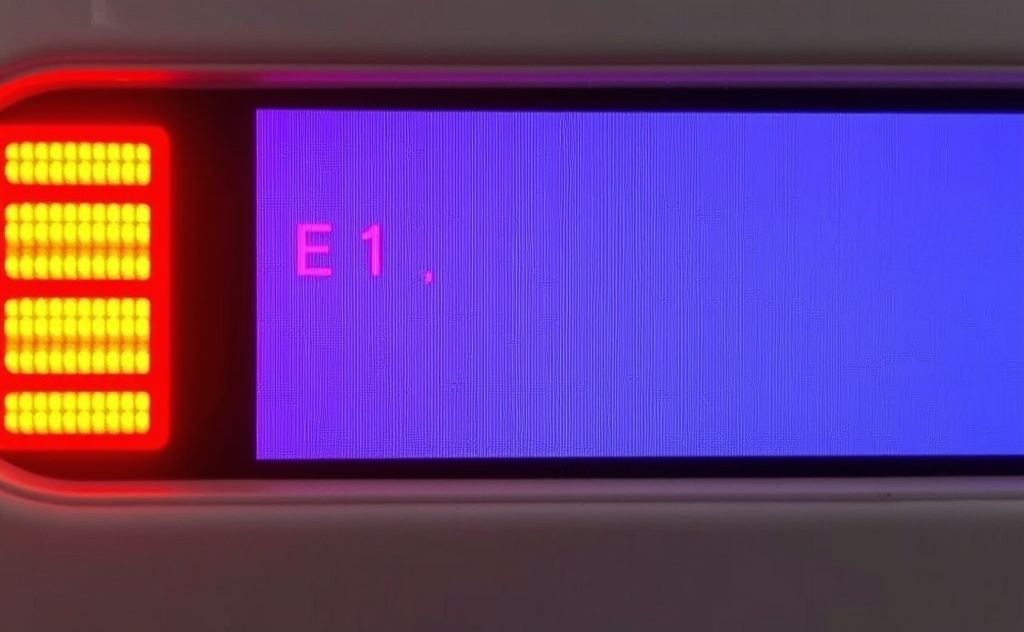 E1 error on infrared heater: common causes and solutions.