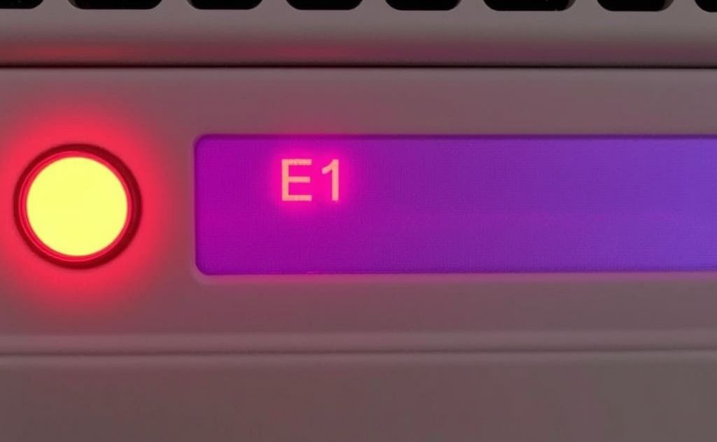 E1 error on infrared heater: troubleshooting tips and solutions.