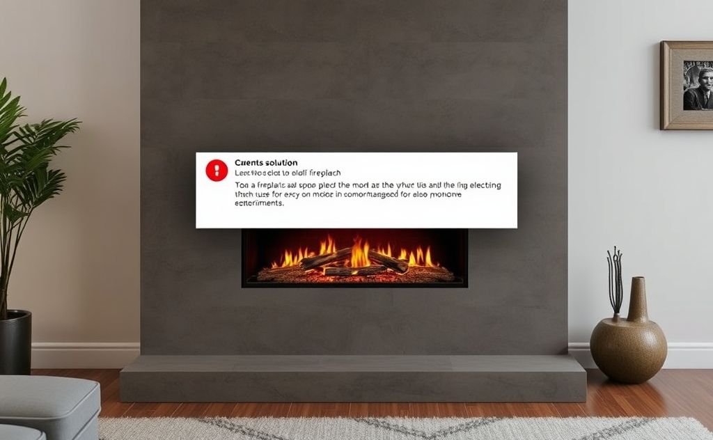 E3 error solutions for electric fireplace issues