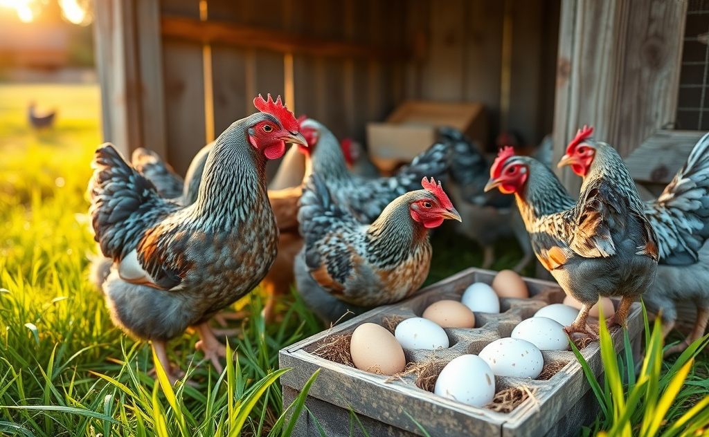 Easter Egger chickens begin laying eggs at 5-6 months
