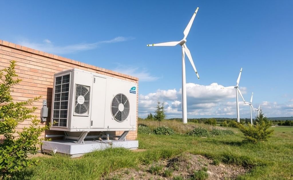 Eco-friendly HVAC powered by wind energy