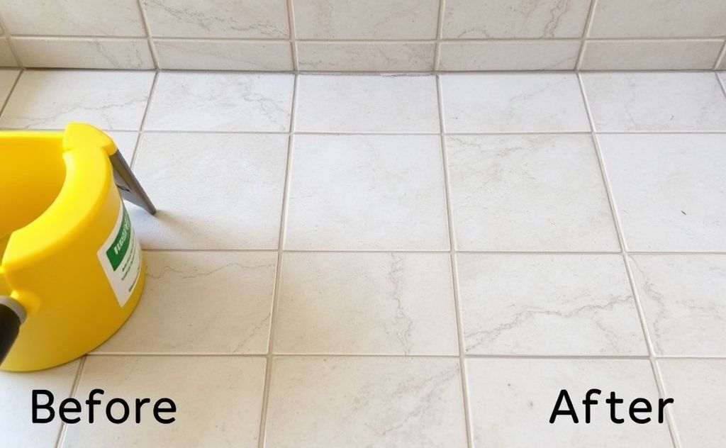 Eco-friendly cleaning for tile grout