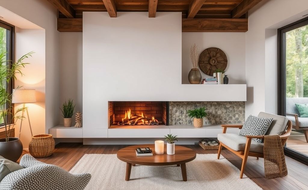 Eco-friendly fireplace alternatives for cozy warmth