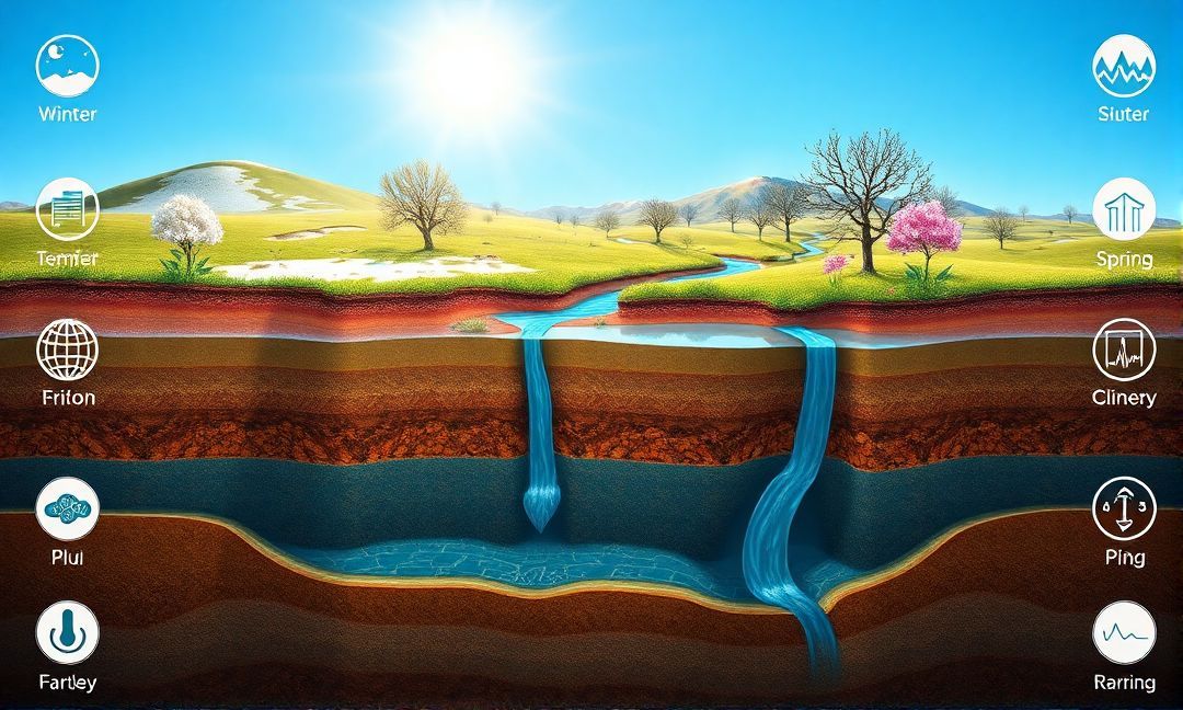 Effect of temperature on groundwater recharge