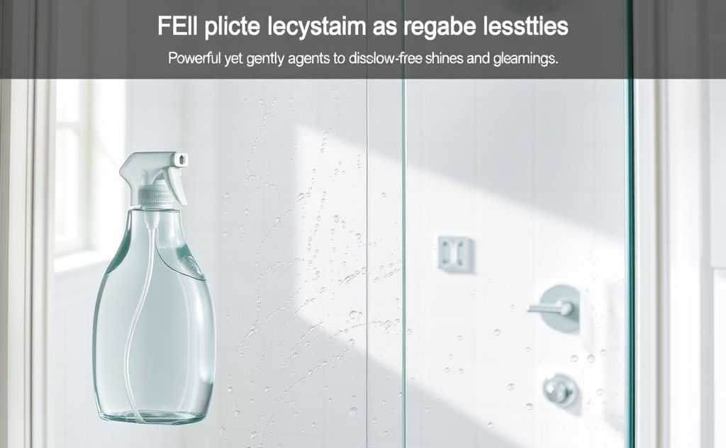 Effective cleaner for shower door stains