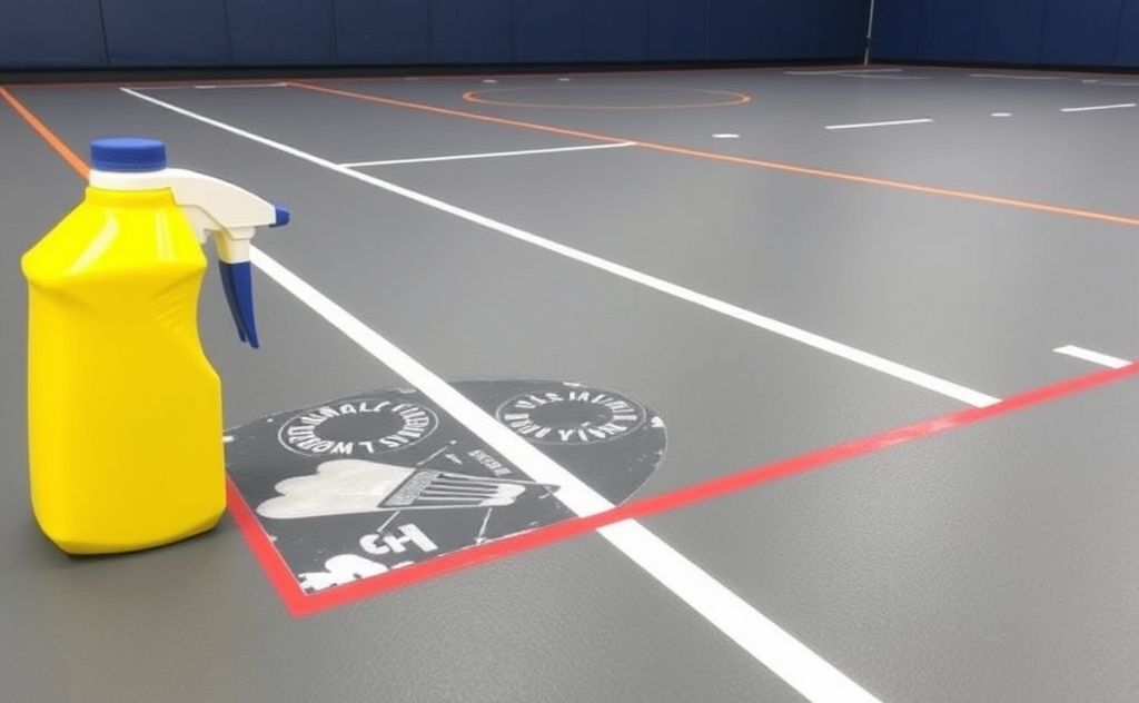Effective cleaning for rubber gym floor corners