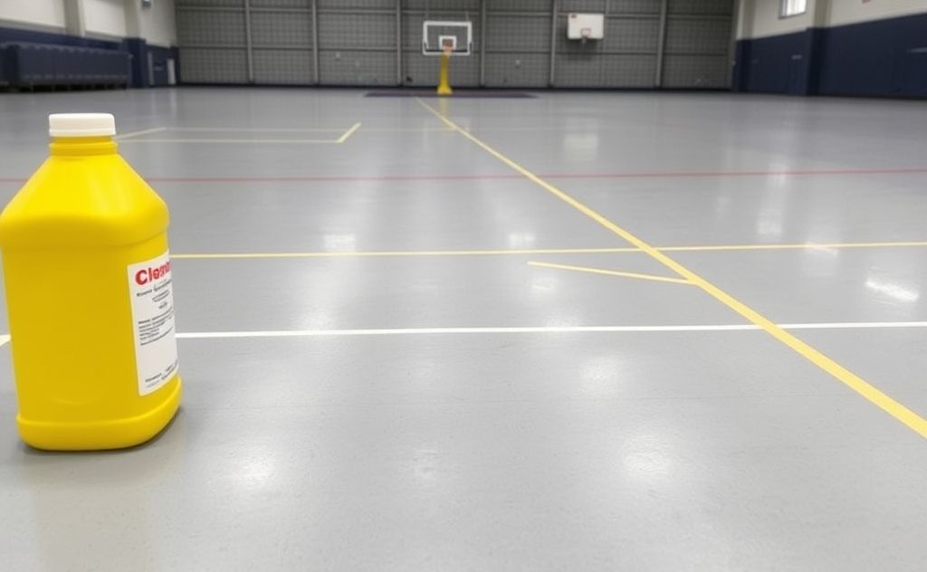 Effective cleaning solution for rubber gym floors