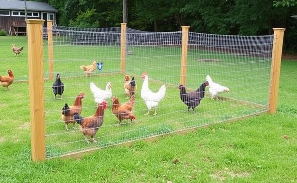 Effective fence ideas to keep chickens in place