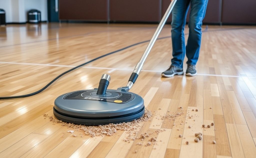Effective gym floor vacuum for debris removal