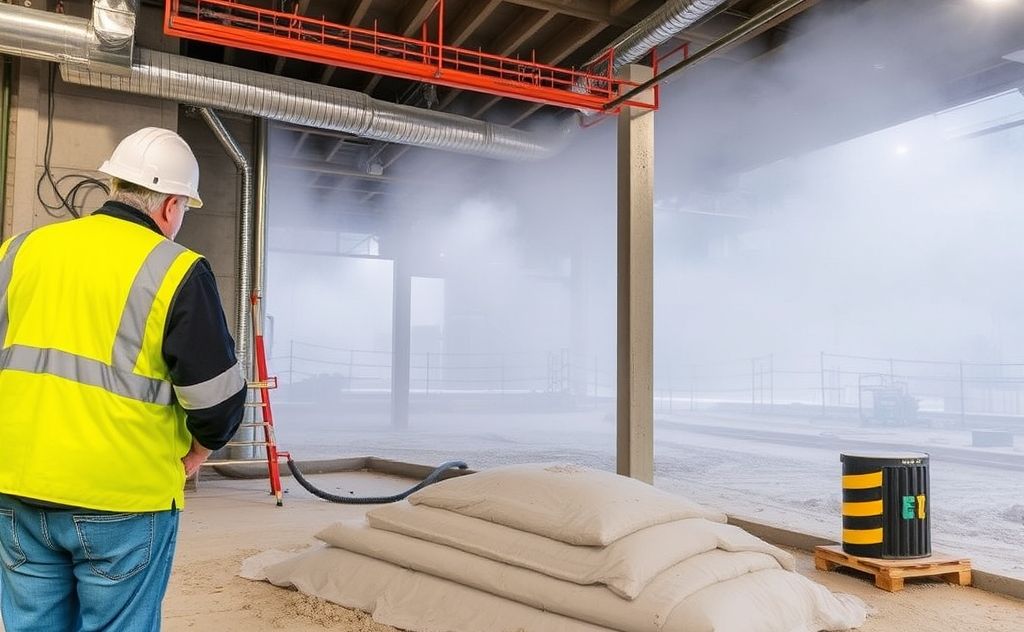 Effective humidity control in construction sites