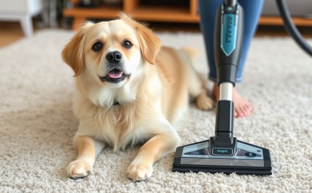 Effective pet hair removal with a spot vacuum