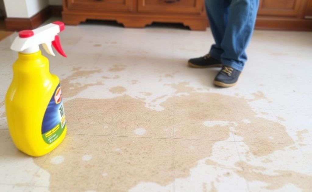 Effective stain removal for linoleum floors