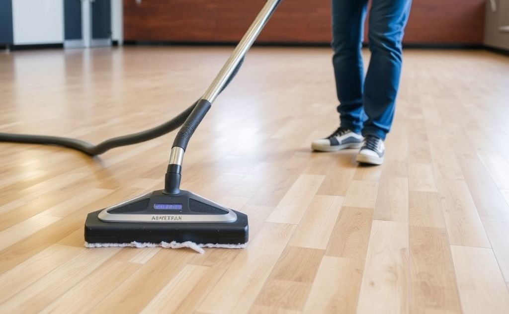 Effective vacuuming for rubber gym floors