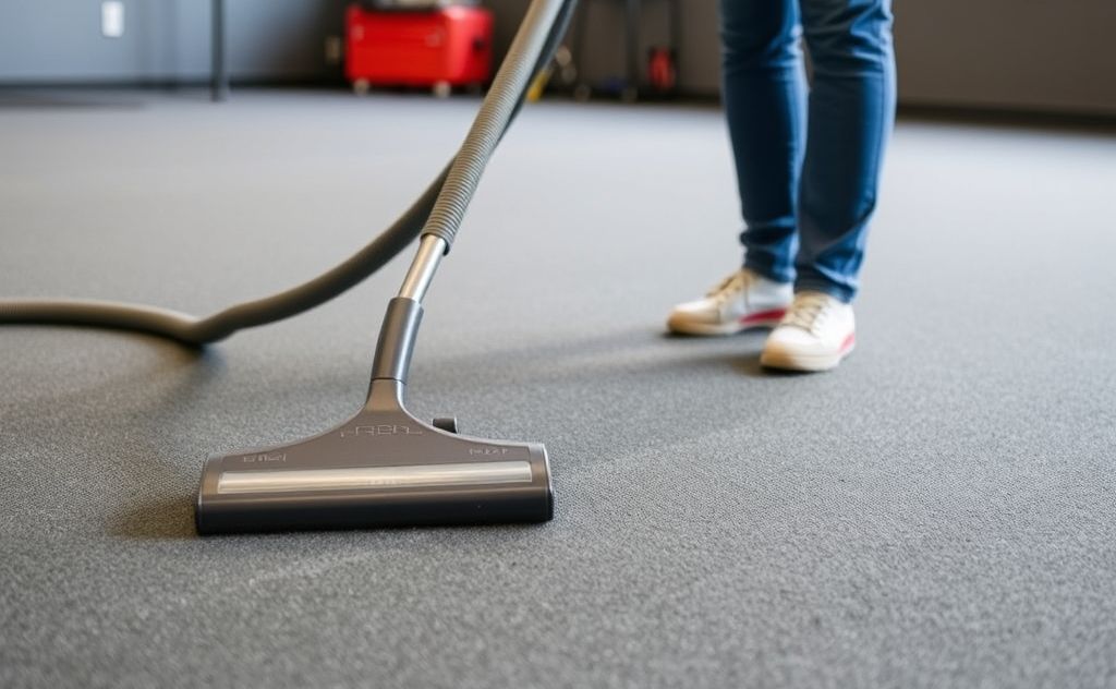Effective vacuuming of rubber gym flooring tips