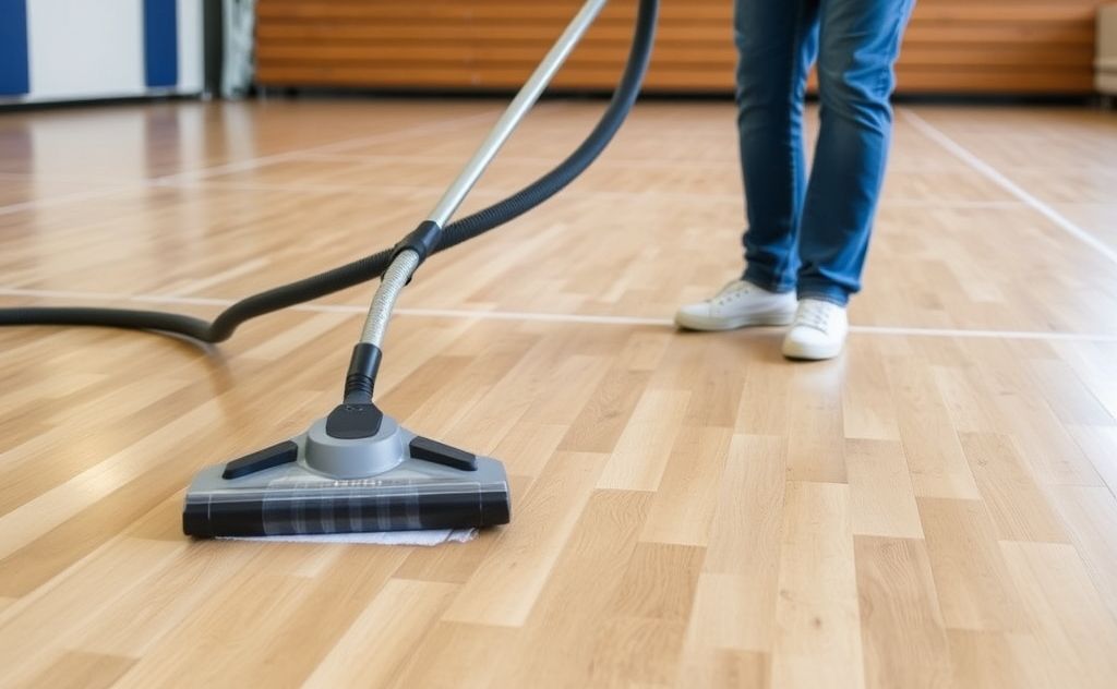 Effective vacuuming tips for rubber gym floors
