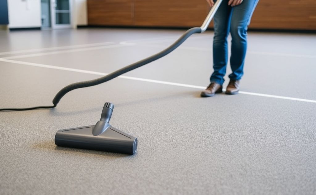 Effective vacuuming tools for rubber gym floors