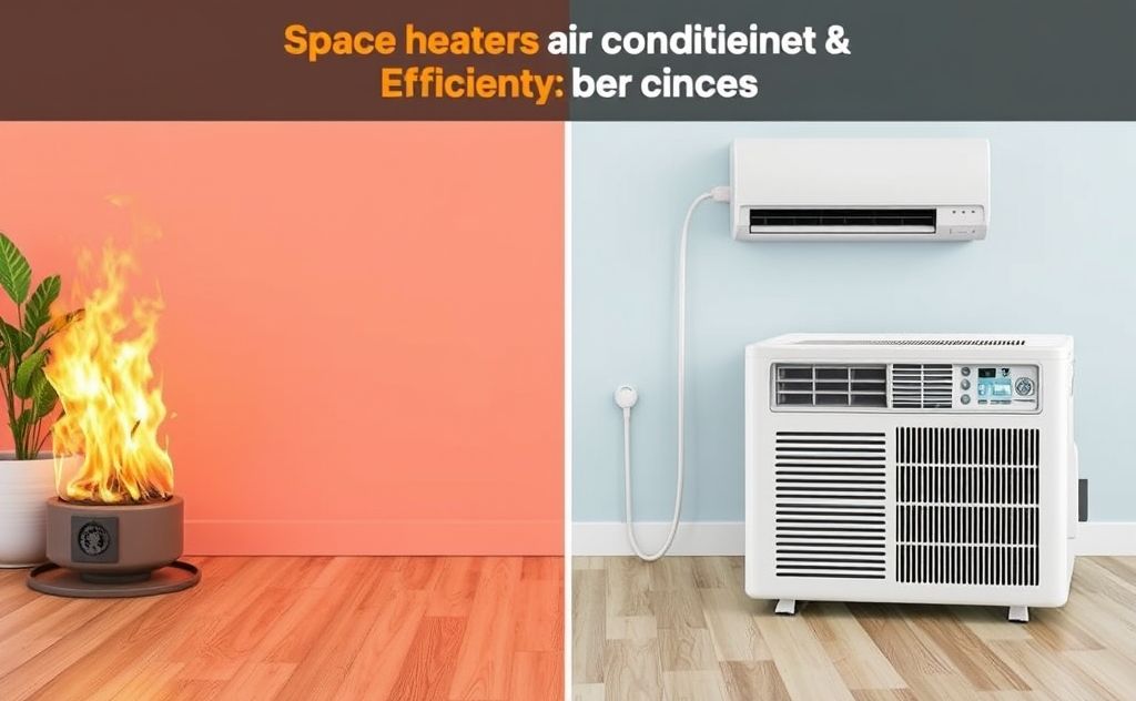 Efficiency comparison space heaters air conditioners