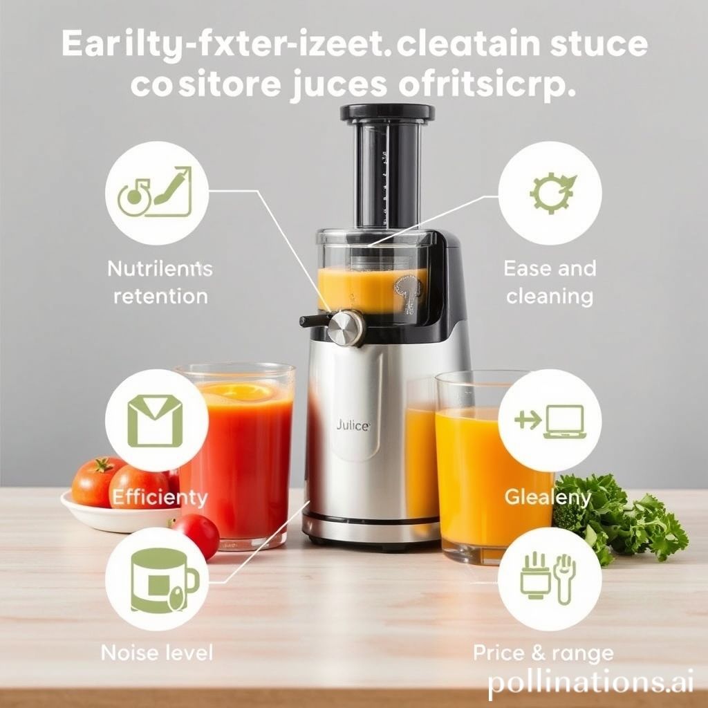 Comparison of Juicers vs. Juice Extractors: Efficiency, Nutrient Retention, Ease of Use, Cleaning, Noise Level, and Price Range
