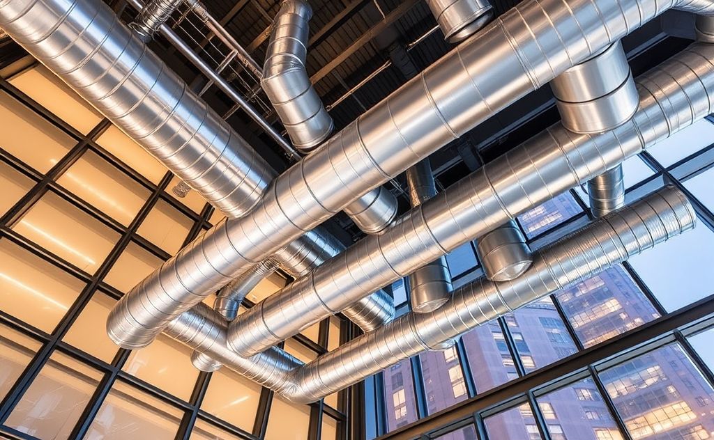 Efficient HVAC duct design for tall buildings