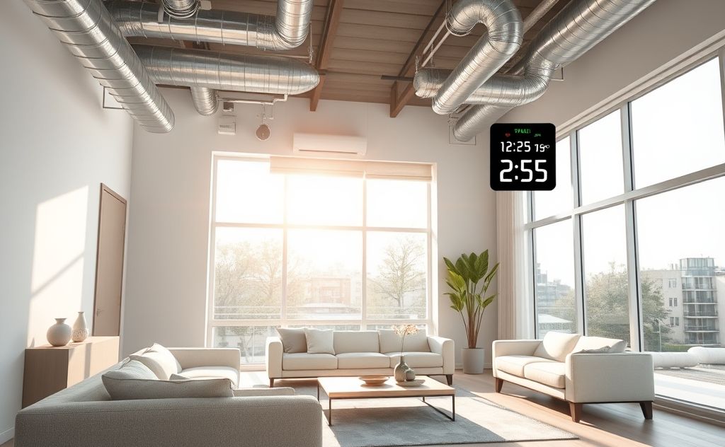 Efficient HVAC system for stable indoor climate