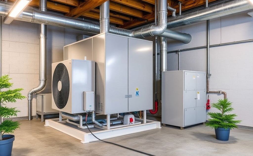 Efficient HVAC system with heat recovery features