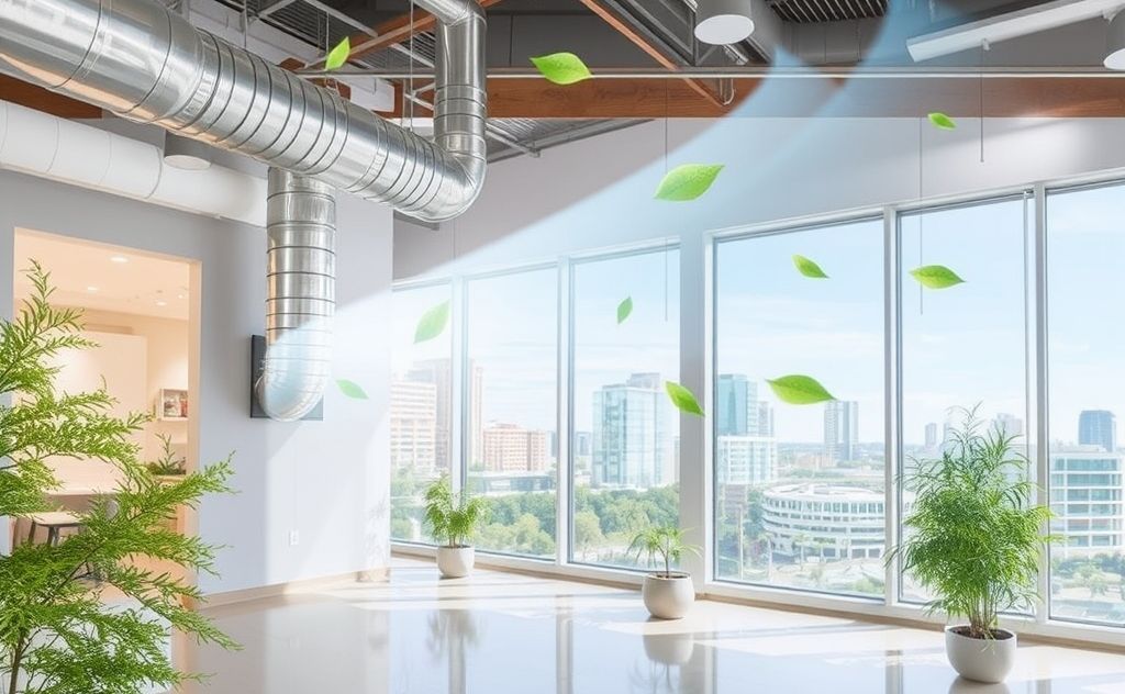 Efficient HVAC ventilation enhances indoor air quality