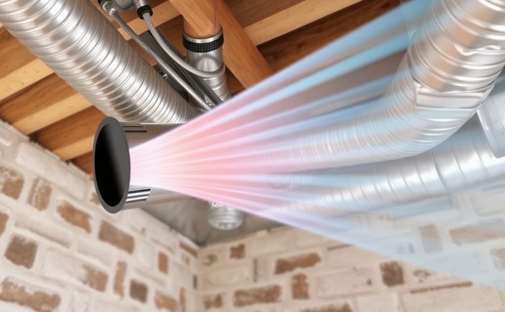 Efficient air flow in ducted heating systems