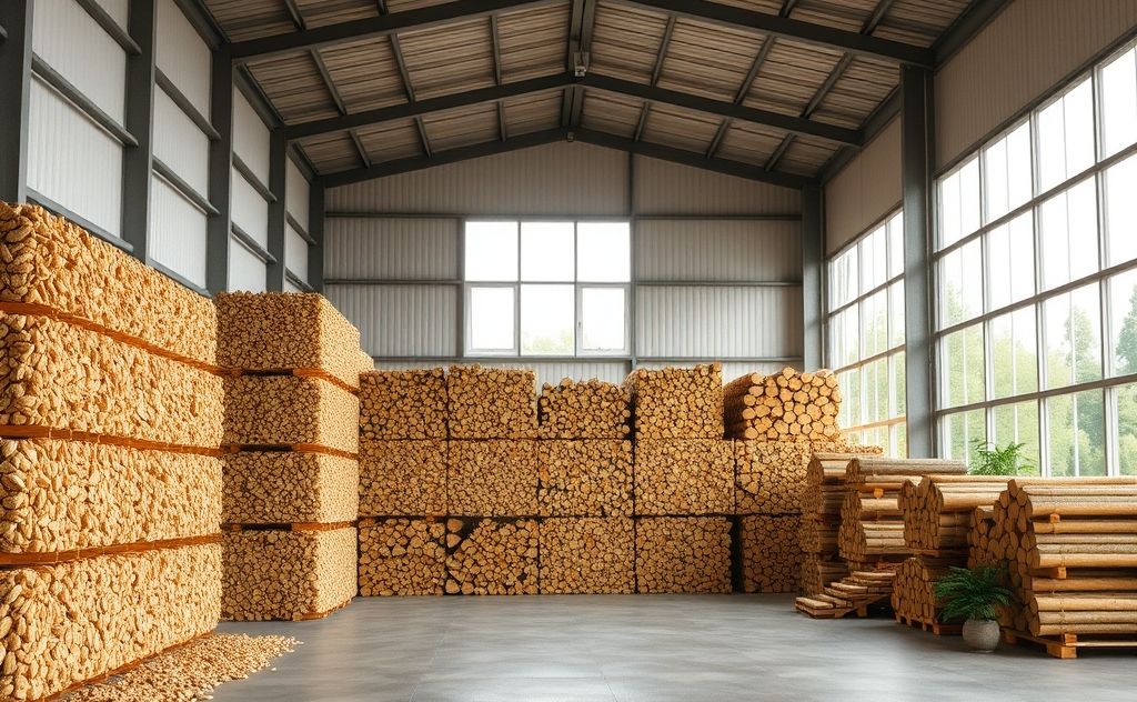 Efficient biomass storage solutions for heating use