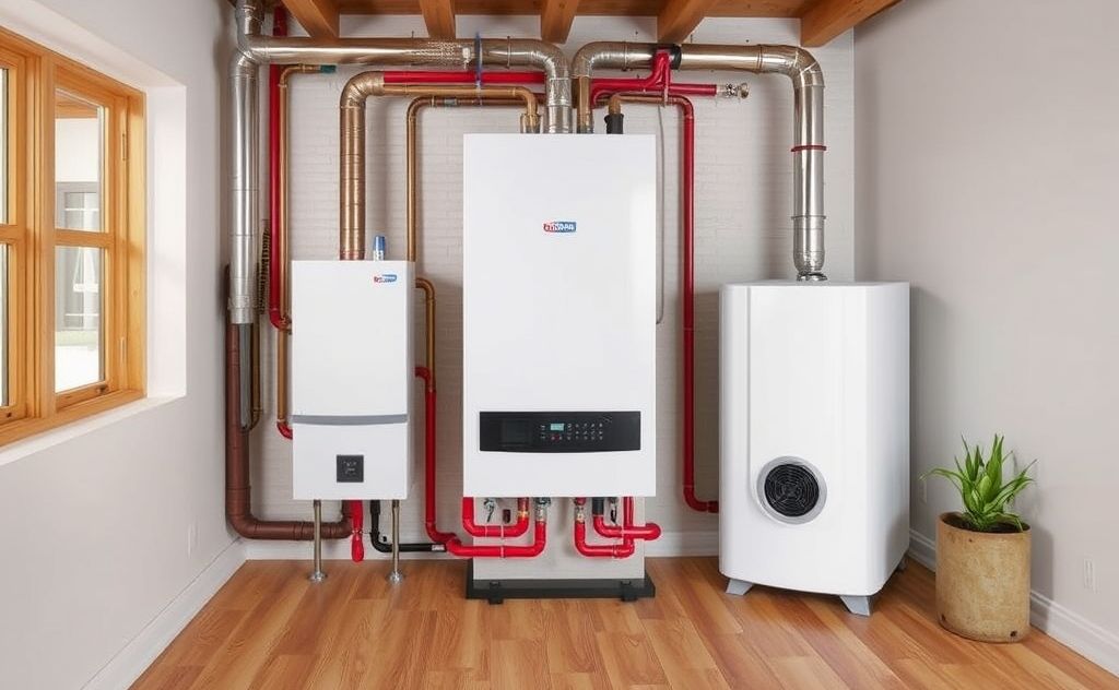 Efficient heating with a condensing hydronic boiler