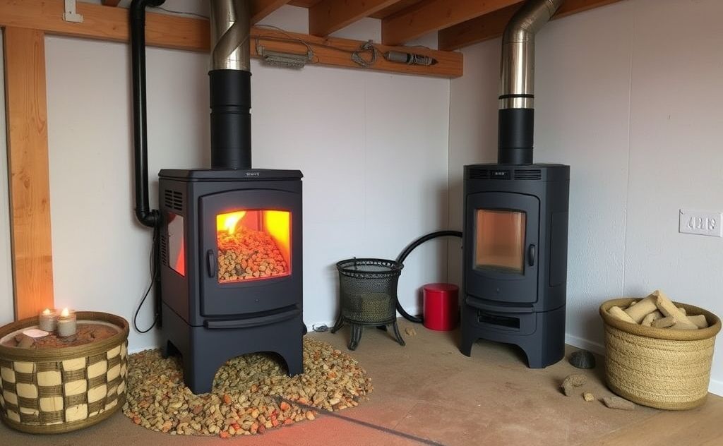 Efficient pellet heater setup for optimal warmth