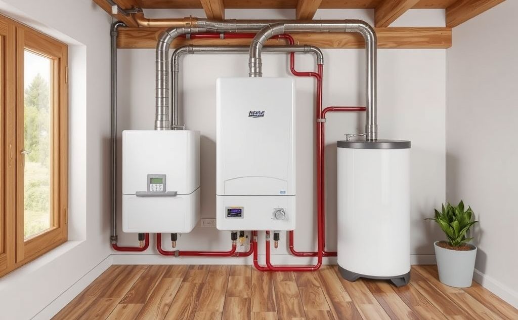 Efficiently heating central hot water systems