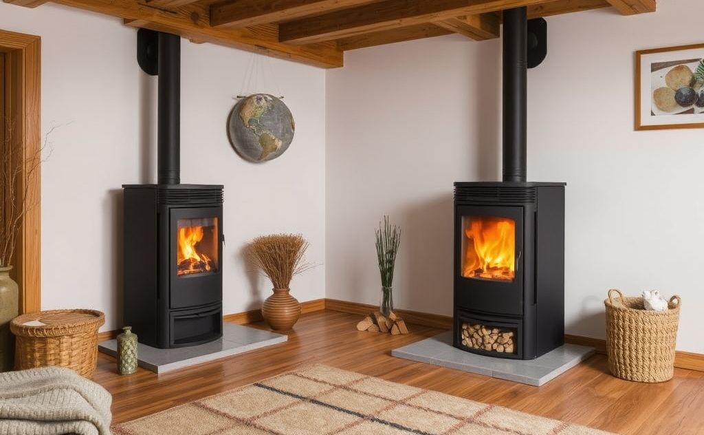 Efficiently heating multiple rooms with a pellet stove
