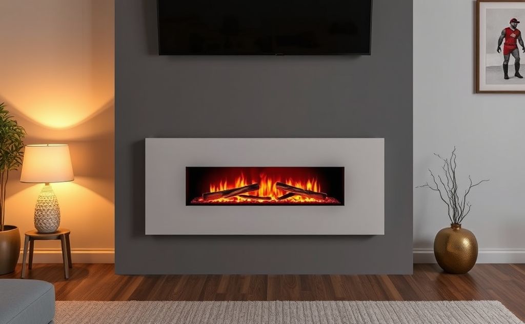 Electric fireplace blending warmth and realism