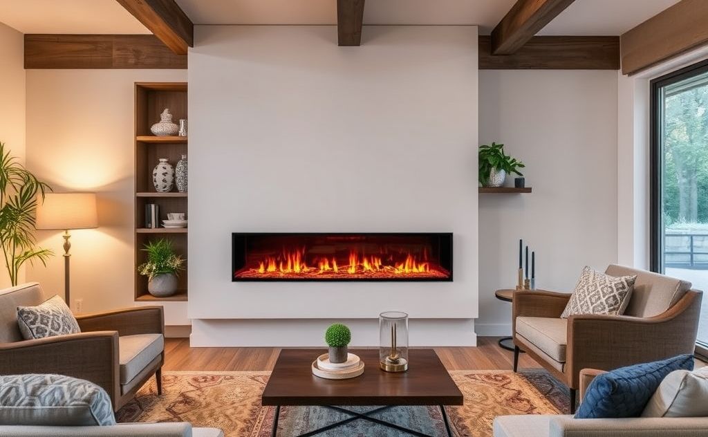 Electric fireplace boosts home value significantly