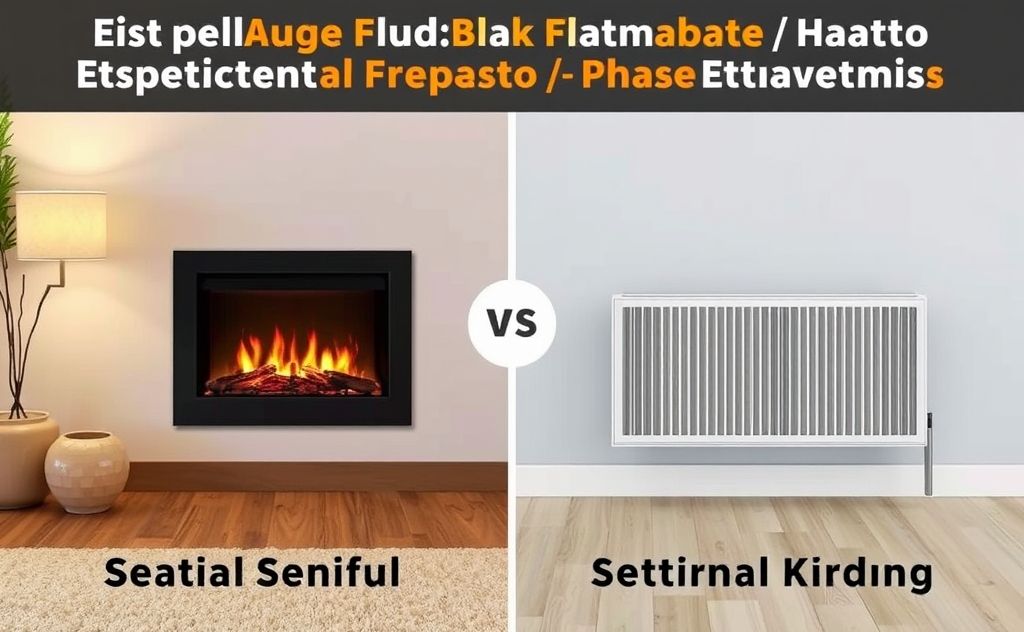 Electric fireplace cost vs central heating comparison