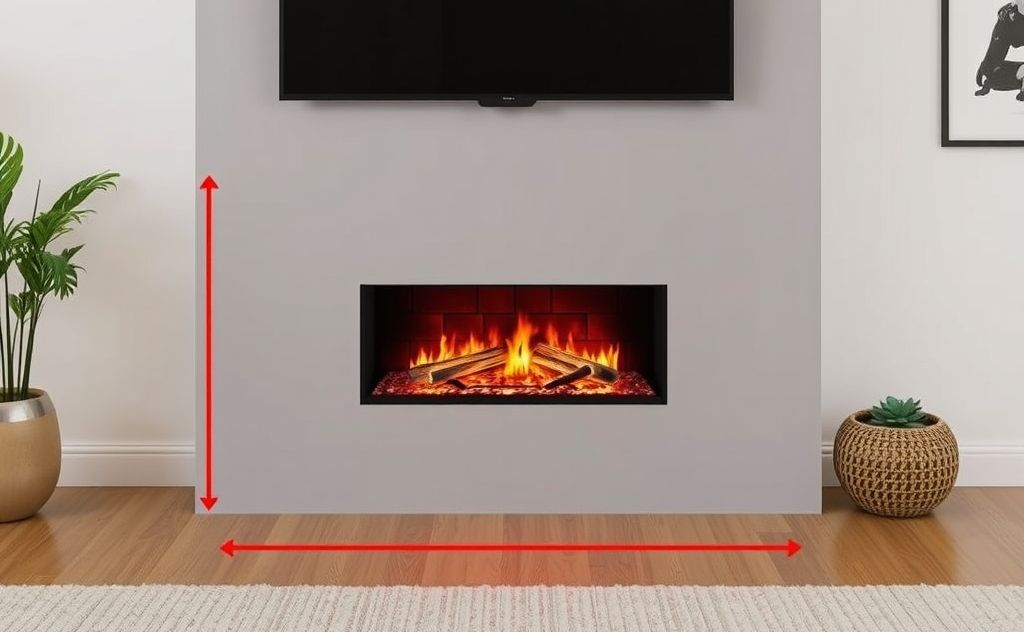 Electric fireplace depth dimensions and factors