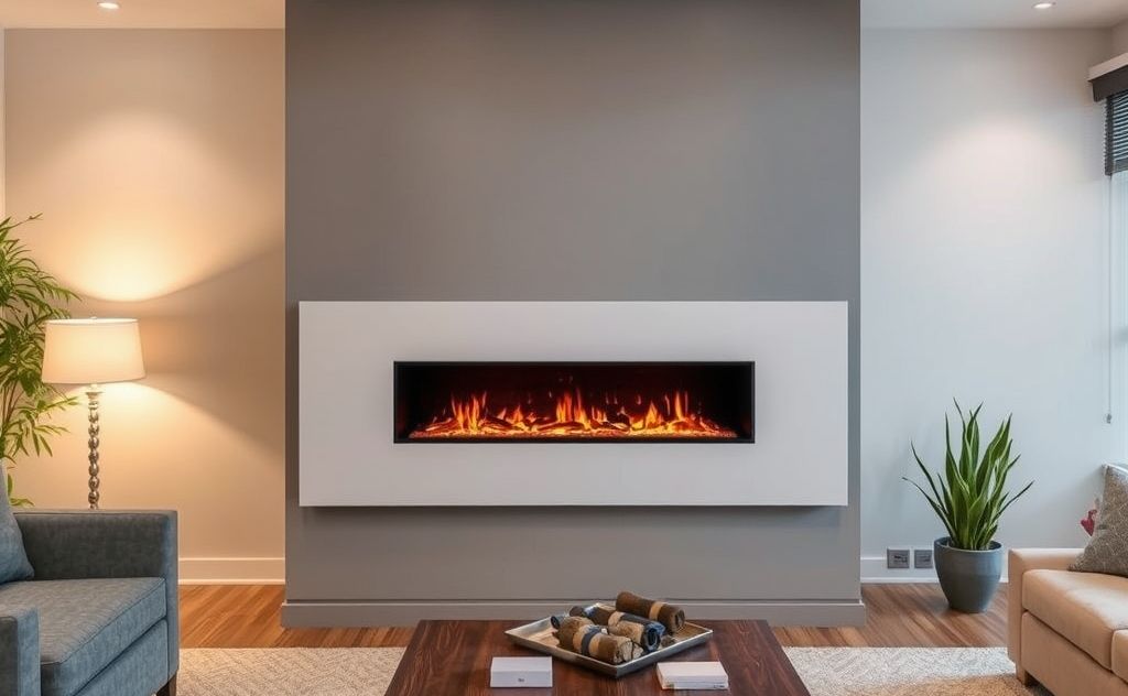 Electric fireplace installation in any space