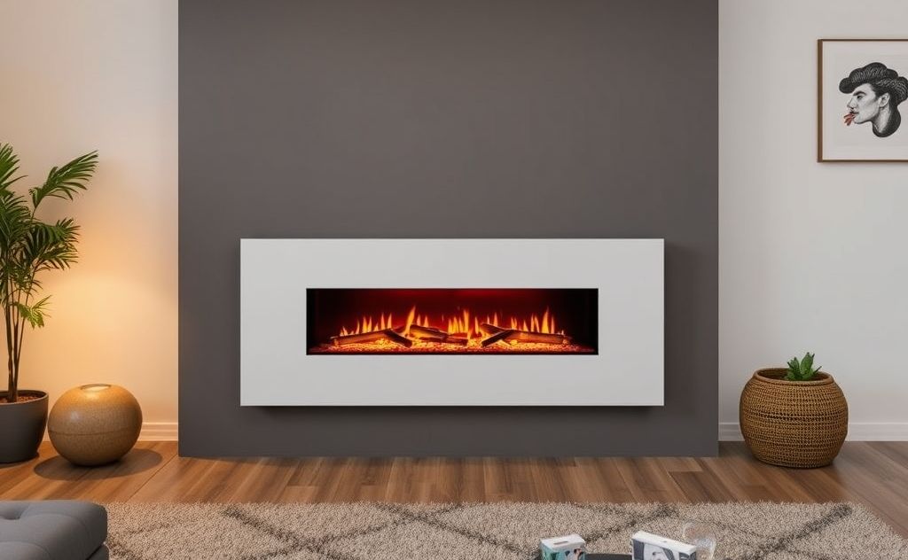 Electric fireplace running time and efficiency
