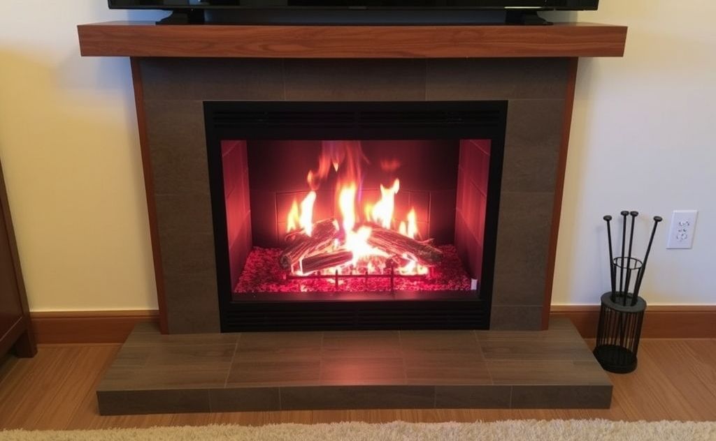 Electric fireplace with thermostat problem
