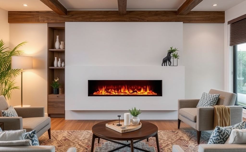 Electric fireplaces for efficient zone heating