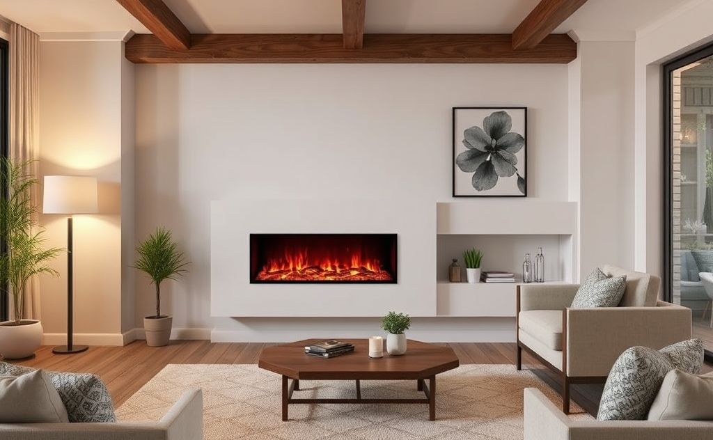 Electric fireplaces heat various room sizes efficiently