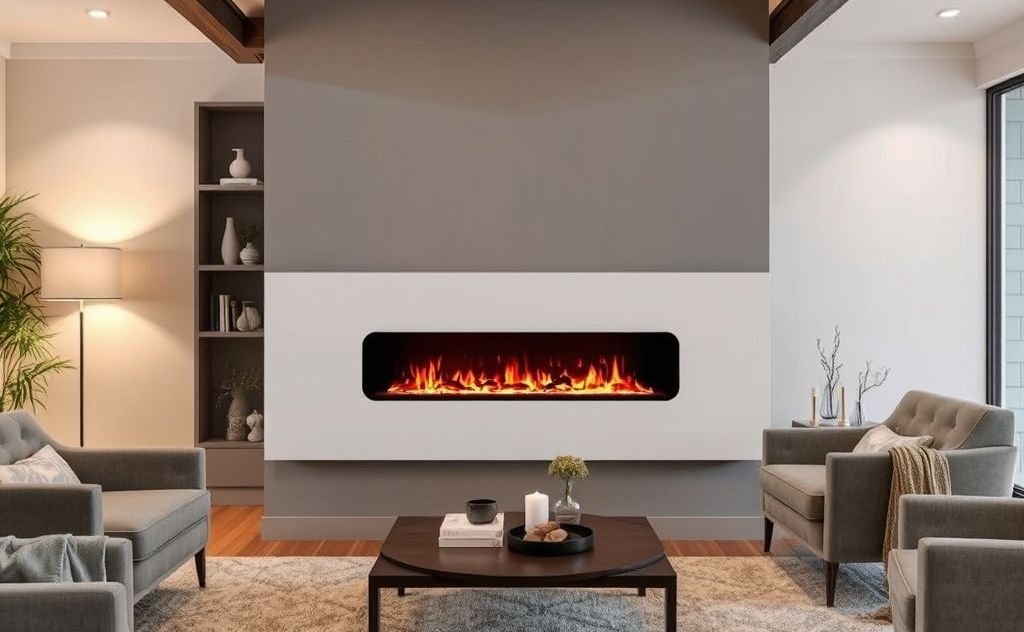 Electric fireplaces offer flexible installation options